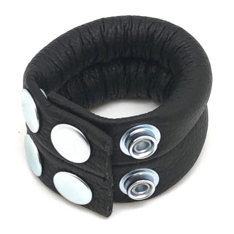 Red Leather Skorzany Pierścień Regulowany z Obciążeniem 140g Czarny 21,5cm