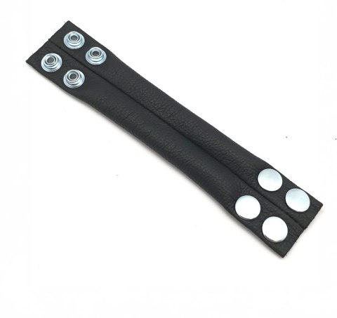 Red Leather Skorzany Pierścień Regulowany z Obciążeniem 140g Czarny 21,5cm