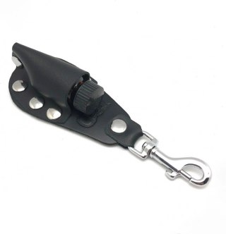 Red Leather Skorzany Uchwyt na Butelkę 10 ml Czarny - Small Aroma Holder