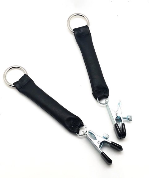 Red Leather Zaciski z Obciążeniem Skorzanym 2x80g Czarny/Srebrny