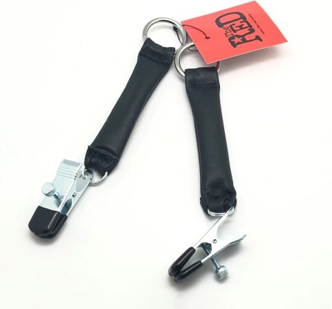 Red Leather Zaciski z Obciążeniem Skorzanym 2x80g Czarny/Srebrny