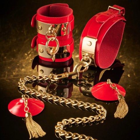 Kajdanki na kostki VEGAS High Gloss Ankle Cuffs Kinky Diva