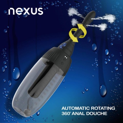 Automatic Rotating 360° Anal Douche Black Nexus