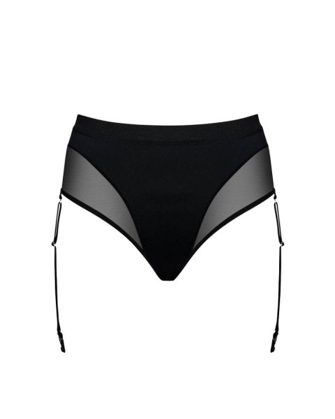 Czarne Stringi Z Siateczką I Paskiem Do Pończoch Emily S Promees