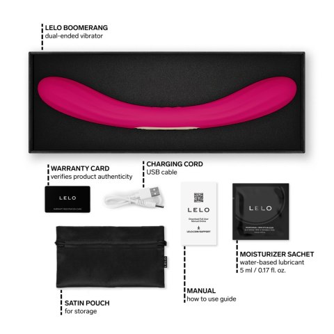 Dwustronny wibrator Boomerang Cerise LELO