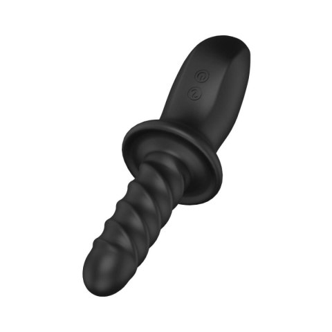Masażer analny Ascend Thrusting & Rotating Massager Black Nexus