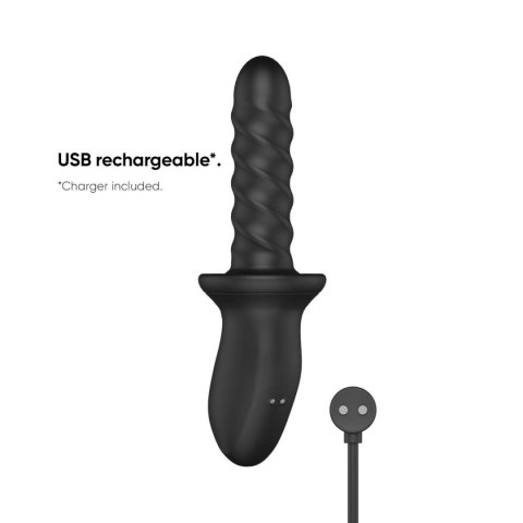 Masażer analny Ascend Thrusting & Rotating Massager Black Nexus