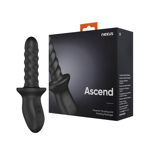Masażer analny Ascend Thrusting & Rotating Massager Black Nexus