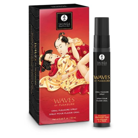Spray do seksu oralnego Waves of Pleasure Sparkling Strawberry 20ml Shunga