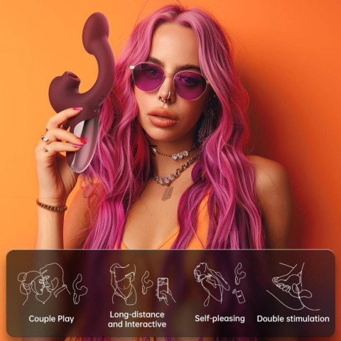 Wibrator sterowany aplikacją Magic Ponder Red Magic Motion