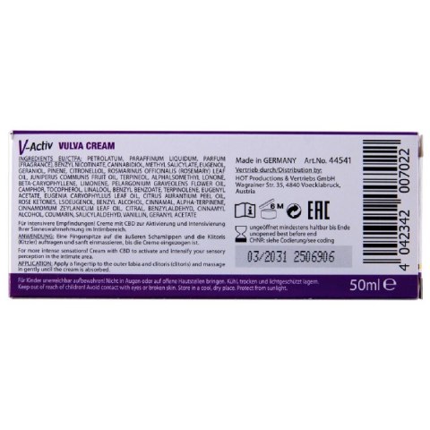 Krem stymulujący dla kobiet V-Activ Vulva Cream 50ml Hot
