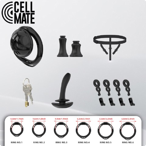 Pas cnoty Nero Chastity Cage Size 0 CellMate