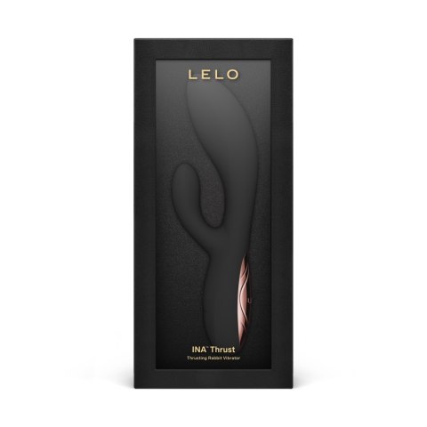 Wibrator króliczek z ruchem posuwistym Ina Thrust Black LELO