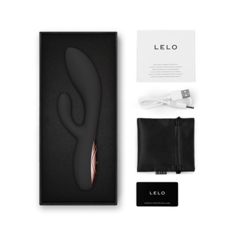 Wibrator króliczek z ruchem posuwistym Ina Thrust Black LELO