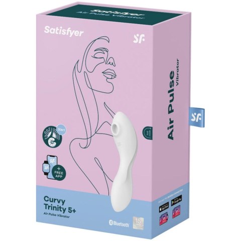 Wibrator wielofunkcyjny Curvy Trinity 5 Connect App White Satisfyer