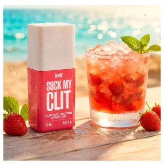 Żel stymulujący łechtaczkę Suck My Clit Wild Strawberry 15ml intt