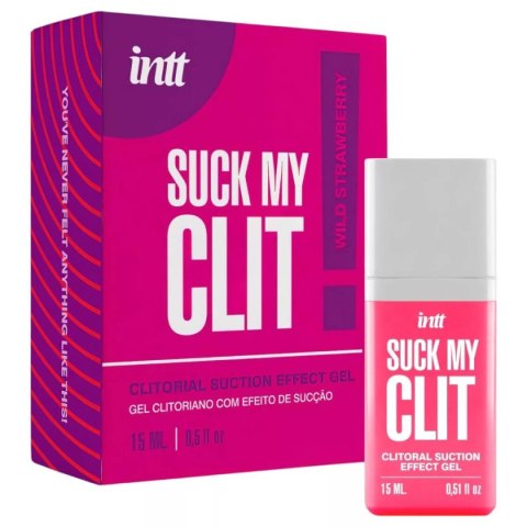 Żel stymulujący łechtaczkę Suck My Clit Wild Strawberry 15ml intt