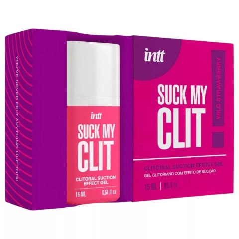 Żel stymulujący łechtaczkę Suck My Clit Wild Strawberry 15ml intt