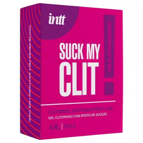 Żel stymulujący łechtaczkę Suck My Clit Wild Strawberry 15ml intt