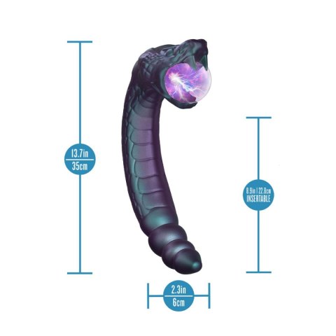 Wibrator Temptasia Rattle Snake Glowing Plasma Globe Blush