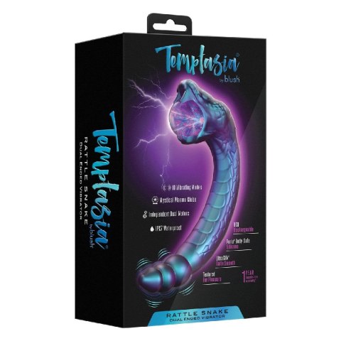 Wibrator Temptasia Rattle Snake Glowing Plasma Globe Blush