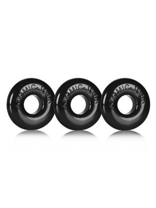 Zestaw pierścieni Ringer Cockring Black 3 Pack Oxballs