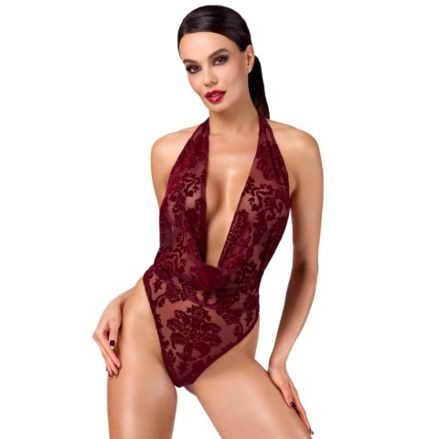 Body F386 Kink Royal cascade bodysuit L Noir Handmade