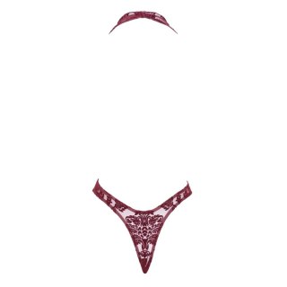 Body F386 Kink Royal cascade bodysuit M Noir Handmade