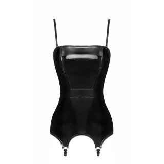 Gorset F381 Dominae Venom PVC corset-belt M Noir Handmade