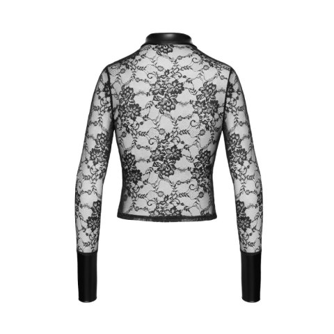 Koszula F377 Noirelle Lace Button-up Shirt M Noir Handmade