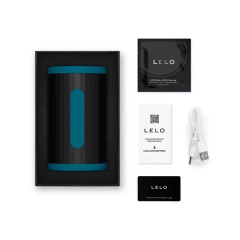 Masturbator sterowany aplikacją F2S Double Sonic Teal LELO