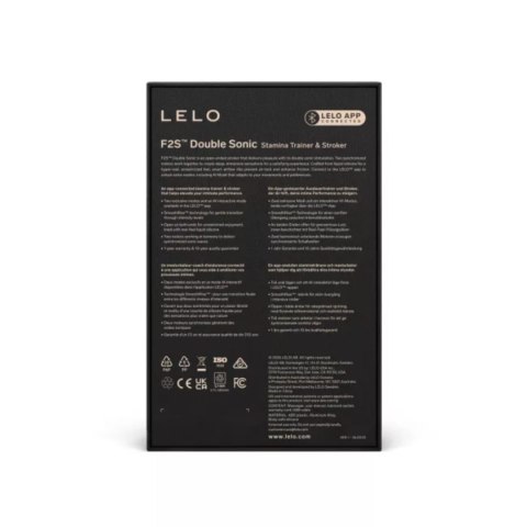 Masturbator sterowany aplikacją F2S Double Sonic Teal LELO