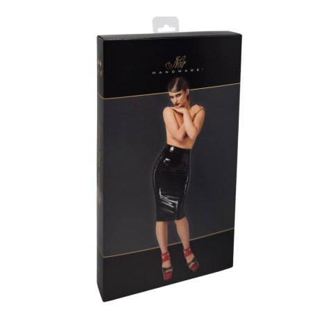 Spódnica F378 Dominae Column PVC pencil skirt M Noir Handmade