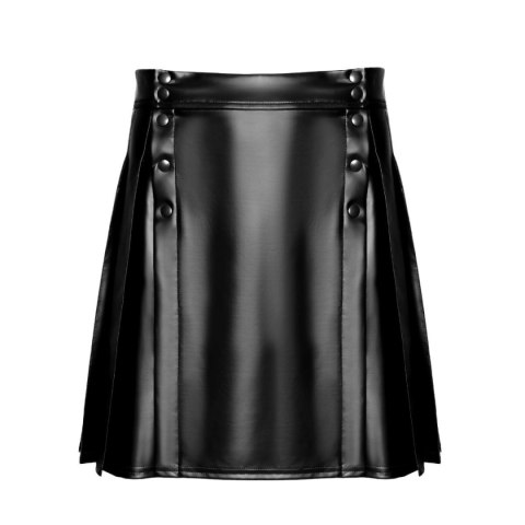 Noir Handmade H090 Valor PW - spódnica męska wetlook, czarna, M