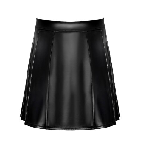 Noir Handmade H090 Valor PW - spódnica męska wetlook, czarna, M