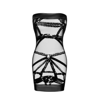 Sukienka F359 Bondesque Off-shoulder mini dress L Noir Handmade