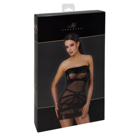 Sukienka F359 Bondesque Off-shoulder mini dress L Noir Handmade