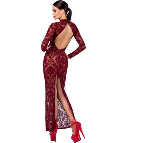 Sukienka F383 Kink Royal gown/long dress L Noir Handmade