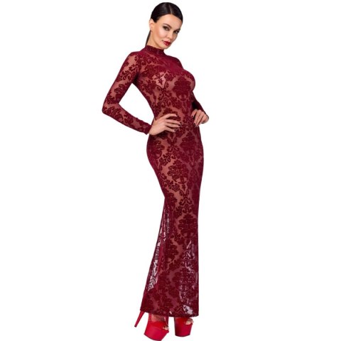 Sukienka F383 Kink Royal gown/long dress M Noir Handmade