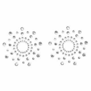 Biżuteryjne naklejki na sutki Mimi Silver Nipple Cover Bijoux Indiscrets