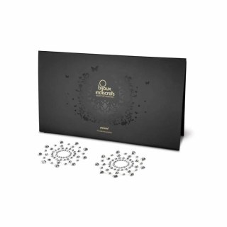 Biżuteryjne naklejki na sutki Mimi Silver Nipple Cover Bijoux Indiscrets