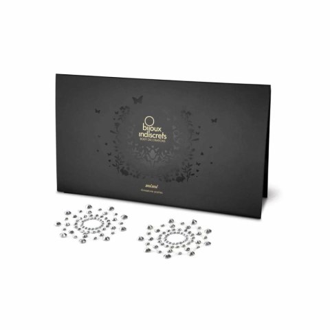 Biżuteryjne naklejki na sutki Mimi Silver Nipple Cover Bijoux Indiscrets