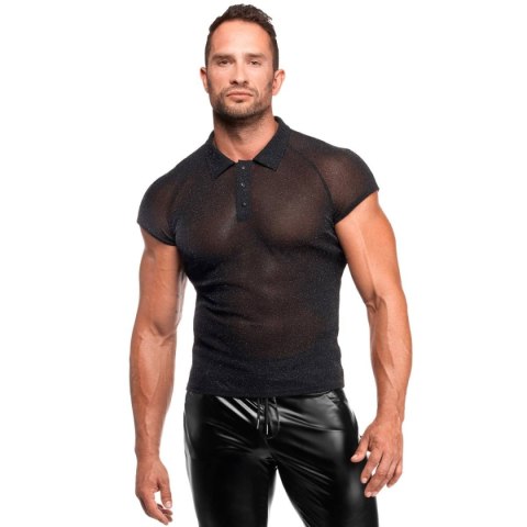 Koszulka polo H082 Onyx veil polo L Noir Handmade
