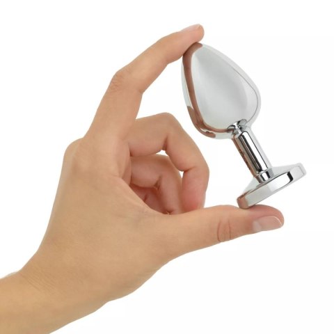 Korek analny z oświetleniem Butt Plug Silver LED Large Easytoys
