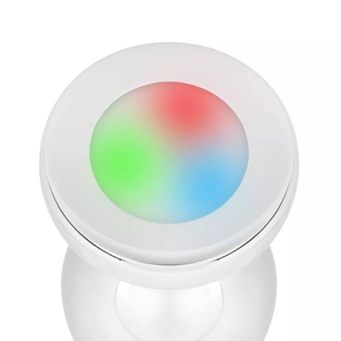 Korek analny z oświetleniem Butt Plug Silver LED Small Easytoys