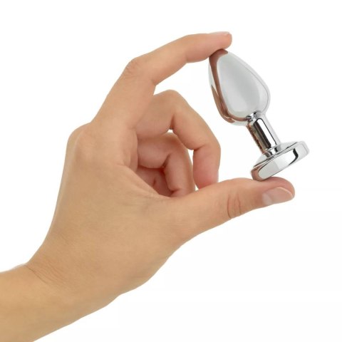 Korek analny z oświetleniem Butt Plug Silver LED Small Easytoys