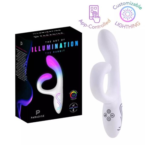 Wibrator króliczek LED The Rabbit White Paradise Illumination