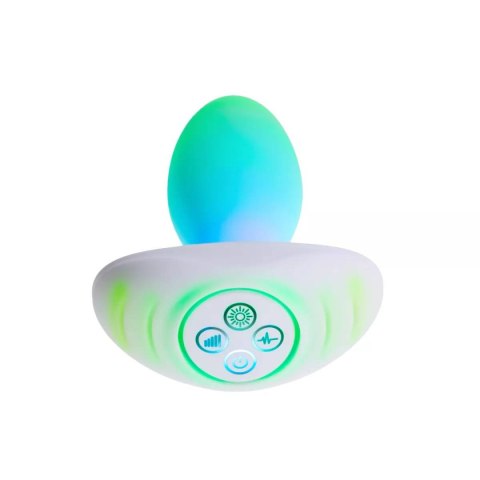 Wibrujący korek analny LED The Plug White Paradise Illumination