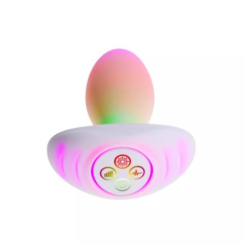 Wibrujący korek analny LED The Plug White Paradise Illumination