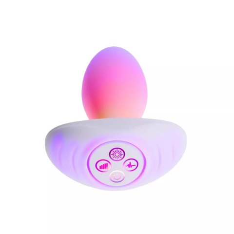 Wibrujący korek analny LED The Plug White Paradise Illumination